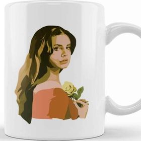 Baskı Dükkanı Lana Del Rey Lana With Rose Kupa