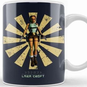 Baskı Dükkanı Lara Croft Retro Japanese Kupa