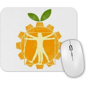 Baskı Dükkanı Laranja Mecanica Vitruviana Mouse Pad