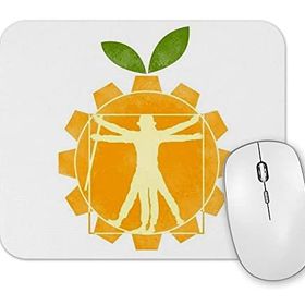 Baskı Dükkanı Laranja Mecanica Vitruviana Mouse Pad
