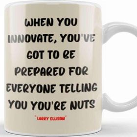 Baskı Dükkanı Larry Ellison Quotes Entrepreneurs Motivation Inspiration Success Work Gifts Kupa