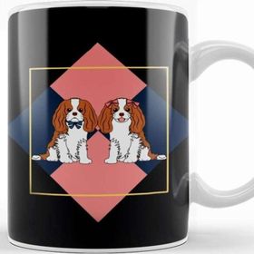 Baskı Dükkanı Lattice Cavalier King Charles Spaniel Kupa