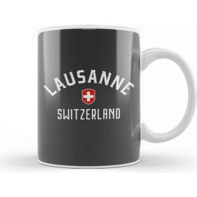 Baskı Dükkanı Lausanne With Switzerland Flag 03 Kupa