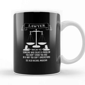 Baskı Dükkanı Lawyer Definition Judgement Judge Attorney Gift Idea Present Kupa