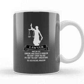 Baskı Dükkanı Lawyer Definition Judgement Judge Attorney Gift Idea Present Kupa