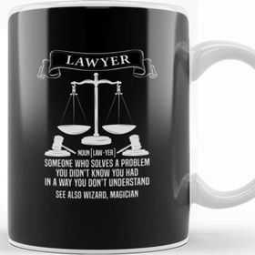 Baskı Dükkanı Lawyer Definition Judgement Judge Attorney Gift Idea Present Kupa
