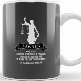 Baskı Dükkanı Lawyer Definition Judgement Judge Attorney Gift Idea Present Kupa