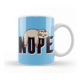 Baskı Dükkanı Lazy Sleepy Sloth Nope Nap Kupa