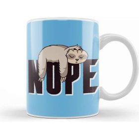 Baskı Dükkanı Lazy Sleepy Sloth Nope Nap Kupa