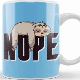Baskı Dükkanı Lazy Sleepy Sloth Nope Nap Kupa