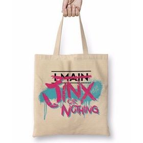 Baskı Dükkanı League Of Legend Jinx Or Nothing 02 Bez Çanta