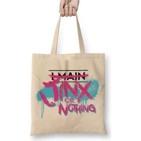 Baskı Dükkanı League Of Legend Jinx Or Nothing 02 Bez Çanta