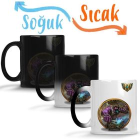 Baskı Dükkanı League of Legends Dr Mundo Lol Sihirli Porselen Kupa