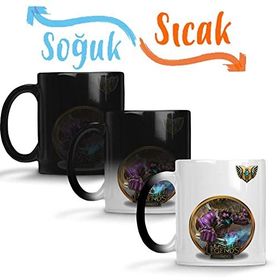 Baskı Dükkanı League of Legends Dr Mundo Lol Sihirli Porselen Kupa