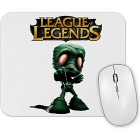 Baskı Dükkanı League of Legends Eat Sleep League Repeat Funny Gifts Mouse Pad