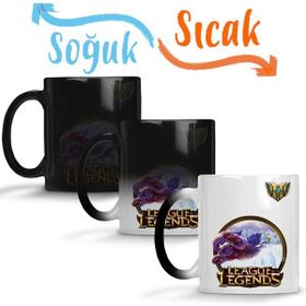 Baskı Dükkanı League of Legends Gnar Lol Sihirli Porselen Kupa