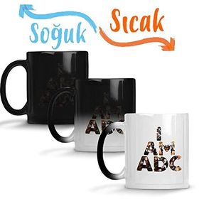 Baskı Dükkanı League of Legends I am Adc Sihirli Porselen Kupa