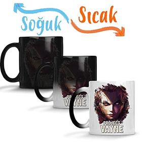 Baskı Dükkanı League of Legends Project Vayne Sihirli Porselen Kupa