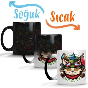 Baskı Dükkanı League of Legends Teemo Sihirli Porselen Kupa