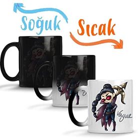 Baskı Dükkanı League of Legends Vayne Sihirli Porselen Kupa