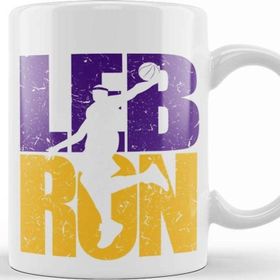 Baskı Dükkanı Lebron James Lakers Colors Porselen Kupa