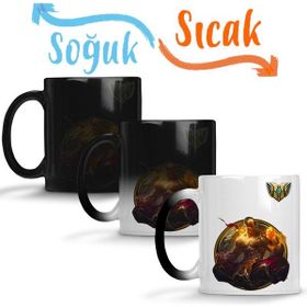 Baskı Dükkanı Leesin Lol League of Legends Sihirli Porselen Kupa