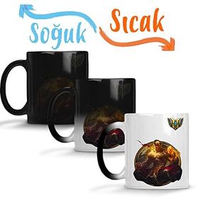 Baskı Dükkanı Leesin Lol League of Legends Sihirli Porselen Kupa