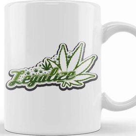 Baskı Dükkanı Legalize Weed Marijuana Cannabis 01 Kupa
