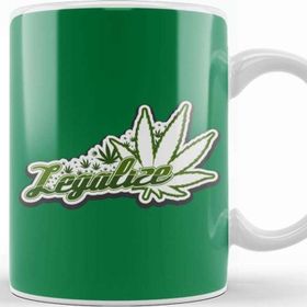 Baskı Dükkanı Legalize Weed Marijuana Cannabis Kupa