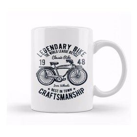Baskı Dükkanı Legendary Bike Craftsmanship Kupa