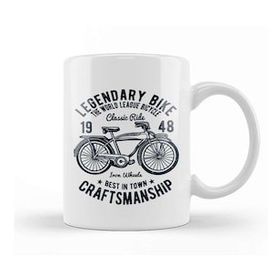 Baskı Dükkanı Legendary Bike Craftsmanship Kupa