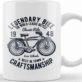 Baskı Dükkanı Legendary Bike Craftsmanship Kupa