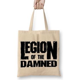 Baskı Dükkanı Legion Of The Damned Bez Uzun Saplı Krem Rengi Çanta