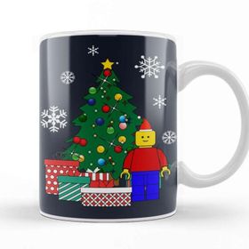 Baskı Dükkanı LEGO Man Around The Christmas Tree Kupa