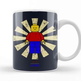 Baskı Dükkanı LEGO Man Retro Japanese Kupa