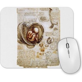Baskı Dükkanı Leonardo Da Vinci Fetus Mouse Pad