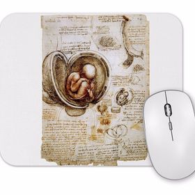 Baskı Dükkanı Leonardo Da Vinci Fetus Mouse Pad