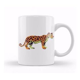 Baskı Dükkanı Leopard Cute Animals Art Kupa
