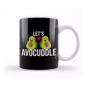 Baskı Dükkanı Let S Avocuddle Cute & Funny Avocado Romantic Pun Kupa