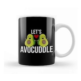Baskı Dükkanı Let S Avocuddle Cute & Funny Avocado Romantic Pun Kupa