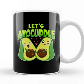 Baskı Dükkanı Let's Avocuddle Cute &amp; Funny Avocado Pun Kupa