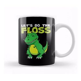 Baskı Dükkanı Let's Do The Floss Cute Dinosaur Flossing T Rex Kupa