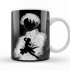 Baskı Dükkanı Levi Ackerman Silhouette Kupa