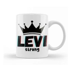 Baskı Dükkanı Levi Name Personalized Custom Vintage Retro Rainbow Style Design Gift Baby Gift For Him Kupa