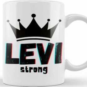 Baskı Dükkanı Levi Name Personalized Custom Vintage Retro Rainbow Style Design Gift Baby Gift For Him Kupa
