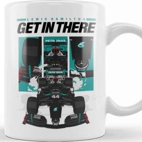 Baskı Dükkanı Lewis Hamilton Get In There Lewis Kupa
