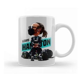 Baskı Dükkanı Lewis Hamilton Tooned Hamilton Kupa
