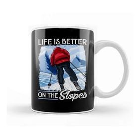 Baskı Dükkanı Life Is Better On The Slopes Skiing & Snowboarding Kupa
