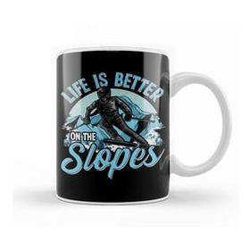 Baskı Dükkanı Life Is Better On The Slopes Skiing & Snowboarding Kupa