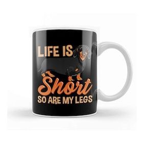 Baskı Dükkanı Life Is Short So Are My Legs Cute Dachshund Kupa
